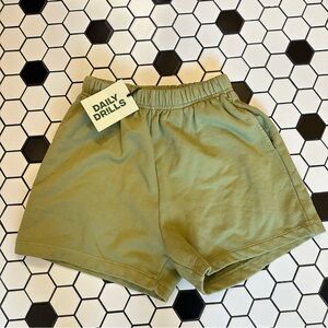 NWT Daily drills matcha shorts